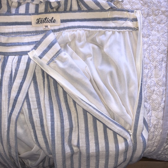 Striped Linen Maxi Skirt Set - Picture 6 of 8